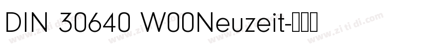 DIN 30640 W00Neuzeit字体转换